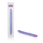 Slim Jim Duo 17 Inches Veined Super Slim Dong - Purple Dildos CalExotics