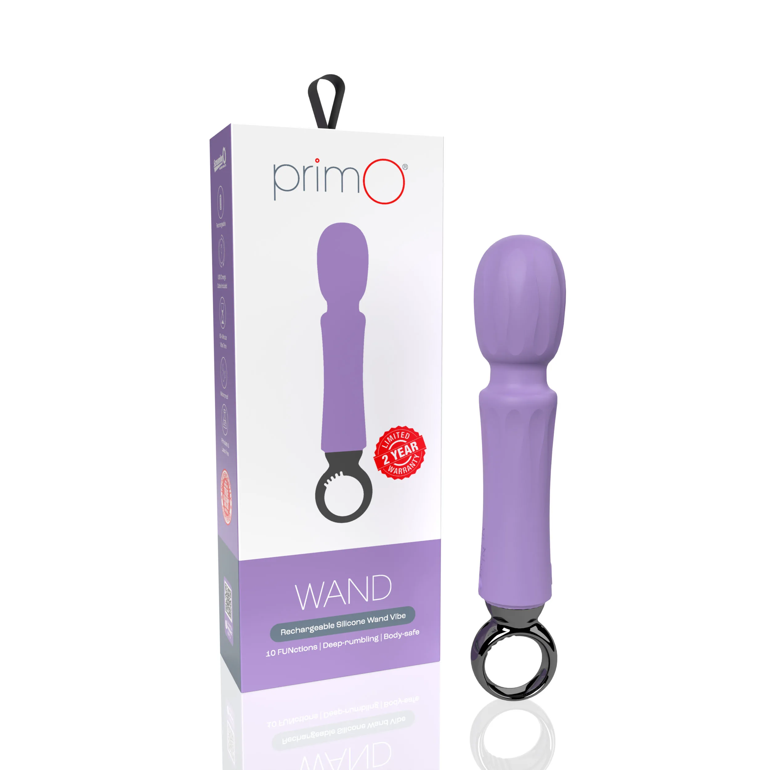 Primo Wand Rechargeable Vibe - Lilac Vibrators Screaming O
