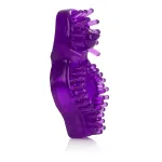Super Stretch Style D - Purple Cockrings | Cockrings W/Clit Stimulators CalExotics