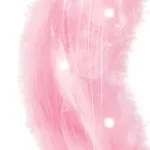 Foxy Tail - Light Up Faux Fur Butt Plug - Pink Plug - Pink Anal Play Hott Products