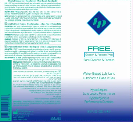ID Free - 8.5 Fl. Oz. Lubes & Essentials I.D. Lubricants