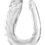 Large Double Trouble - Clear Dildos Pipedream