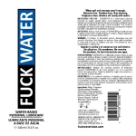 Fuck Water Water-Based Lubricant - 8 Fl. Oz. Lubes & Essentials Fuck Water