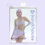 Feeling Fuzzy 5pc Set - Small/medium Lilac Panties & Thongs KandiHouse