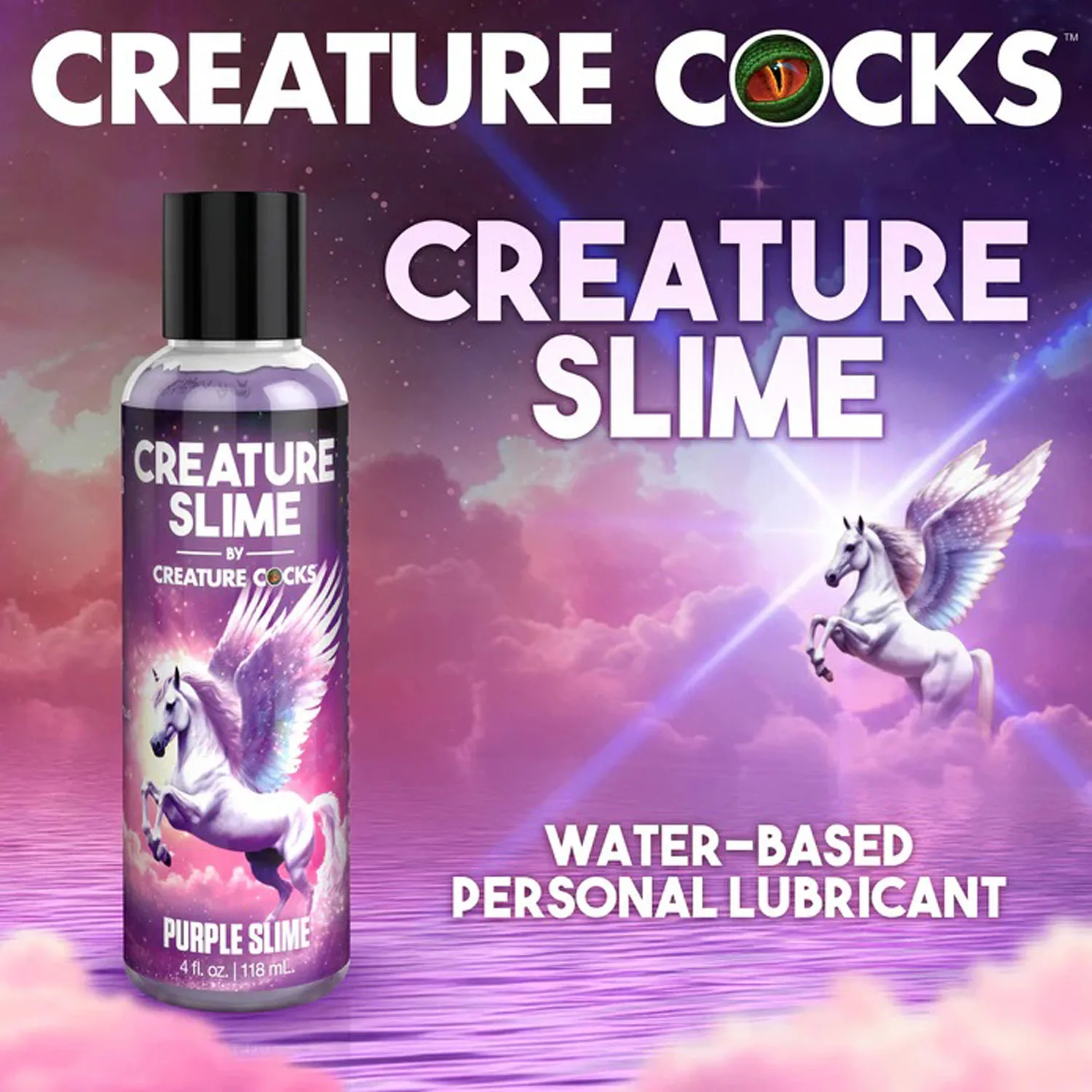 4oz Creature Slime Purple Slime Water-Based - Lubricant Lubes & Essentials XR Brands