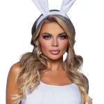 Bendable Velvet Bunny Rabbit Ears - White Costumes Leg Avenue