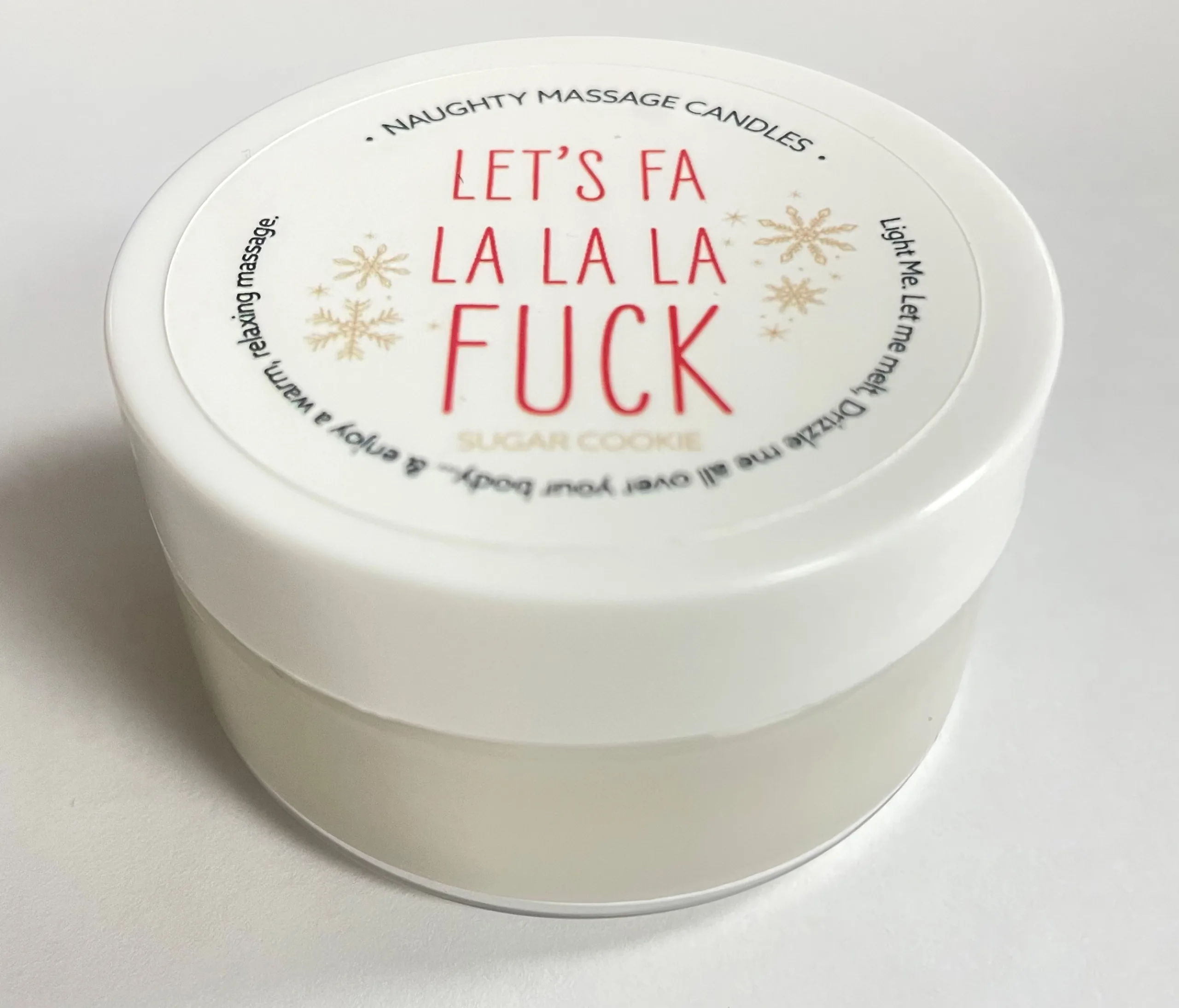 Let's Fa La La La Fuck Massage Candle - Sugar Cookie 1.7 Oz Festival & Rave Kama Sutra