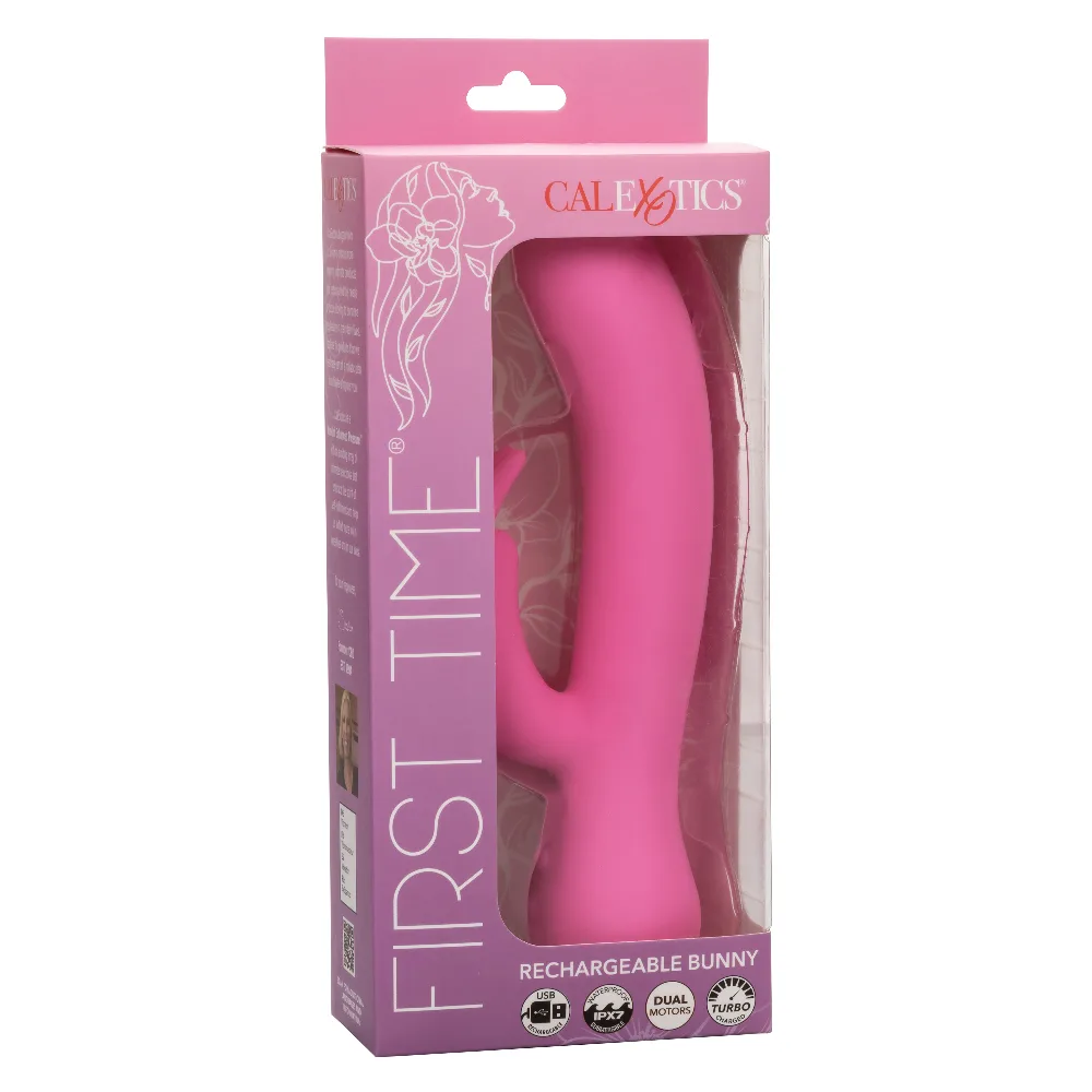 First Time Rechargeable Bunny - Pink Vibrators CalExotics