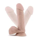 Dr. Skin Plus - 8 Inch Posable Dildo With Balls - Vanilla Dildos Blush