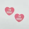 i'm Horny Berry Candy Heart Pasties Accessories Neva Nude