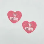 i'm Horny Berry Candy Heart Pasties Accessories Neva Nude