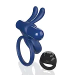 Screaming O Remote Controlled Ohare Vibrating Ring - Blue Vibrators Screaming O