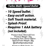 Frenzy - Power Bullet- Black Vibrators Hott Products