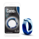 Performance - Silicone Camo Cock Ring - Blue Camoflauge Cockrings Blush