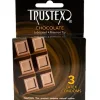 Trustex Flavored Lubricated Condoms - 3 Pack - Chocolate Lubes & Essentials Paradise Marketing