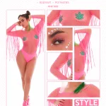 Fringe Benefits 2pc Set - One Size - Pink Teddies & Bodysuits KandiHouse