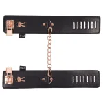 Brat Locking Cuffs - Black BDSM & Kink Sportsheets