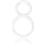 Ofinity Double Ring - Clear Cockrings | Cockrings W/Dual Straps Screaming O