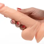 Pop Pecker 6.5 Inch Dildo With Balls - Light Lubes & Essentials XR Brands