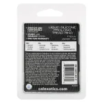 Alpha Liquid Silicone Prolong Tread Ring - Black Enhancers CalExotics