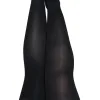 Dana Lynn - Ribbed Thigh High - Size D - Black Hosiery & Garters Icon Brands