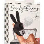 Sucky Bunny Clit Stimulator - Black Vibrators XR Brands