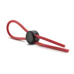 Stay Hard - Silicone Loop Cock Ring - Red Cockrings | Adjustable Blush