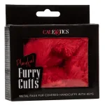 Playful Furry Cuffs - Red BDSM & Kink CalExotics