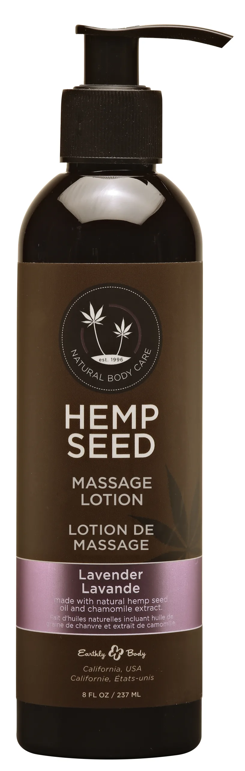 Hemp Seed Massage Lotion - Lavender - 8 Fl. Oz. / 237ml Lubes & Essentials Earthly Body