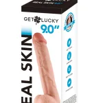 Get Lucky 9 Inch Real Skin Dildo Dildos Voodoo Toys