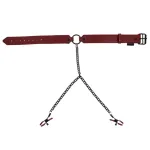 Saffron Collar With Nipple Clamps - Black/red BDSM & Kink Sportsheets