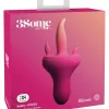 Threesome Holey Trinity Triple Tongue Vibrator - Pink Festival & Rave Pipedream