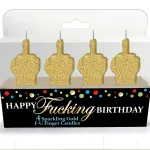 Happy Fucking Birthday Candle Set Novelty Little Genie