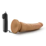 Dr. Skin - 8.5 Inch Vibrating Realistic Cock With Suction Cup - Mocha Dildos Blush