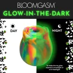 Glow Rose Glow-in-the-Dark Rose Clit Stimulator - Rainbow Lubes & Essentials XR Brands
