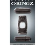 Fantasy C-Ringz Duo-Vibrating Super Ring Black Vibrators Pipedream