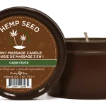Hemp Seed 3-in-1 Massage Candle Cabin Fever 6oz/ 170 G Lubes & Essentials Earthly Body
