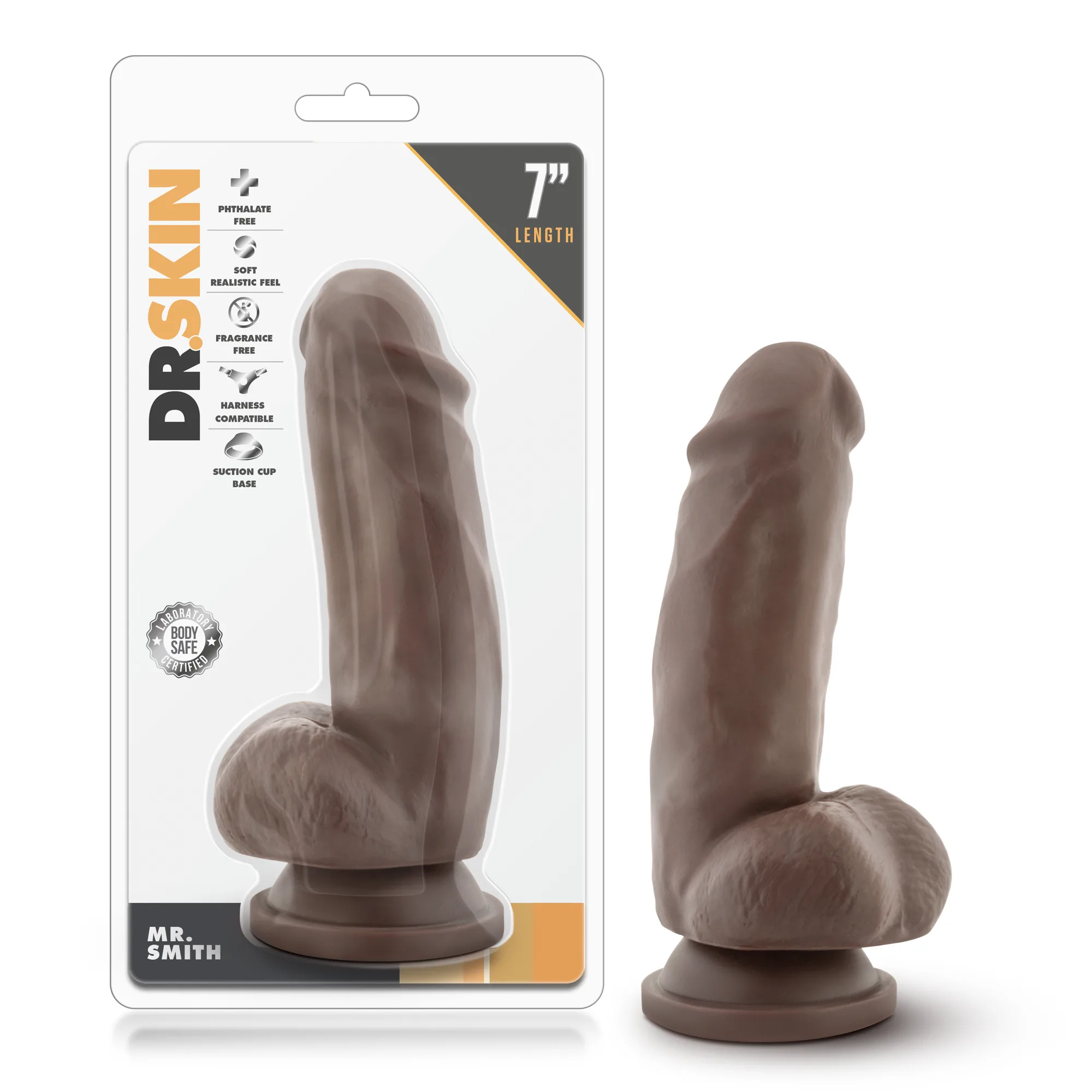 Dr. Skin - Mr. Smith - 7 Inch - Chocolate Dildos Blush
