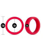 Performance - Silicone Go Pro Cock Ring - Red Cockrings Blush