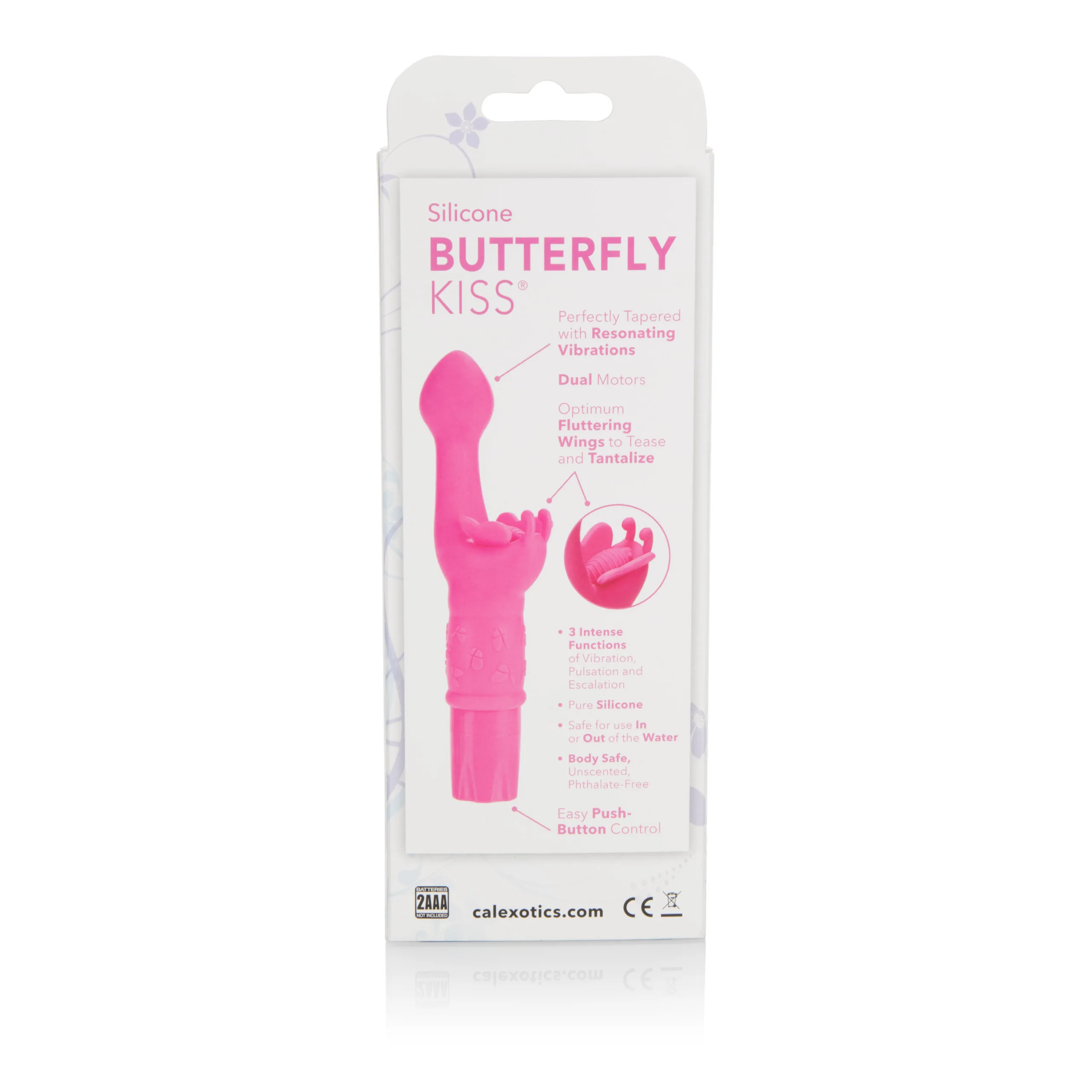 Silicone Butterfly Kiss - Pink Vibrators CalExotics