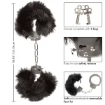 Ultra Fluffy Furry Cuffs - Black BDSM & Kink CalExotics