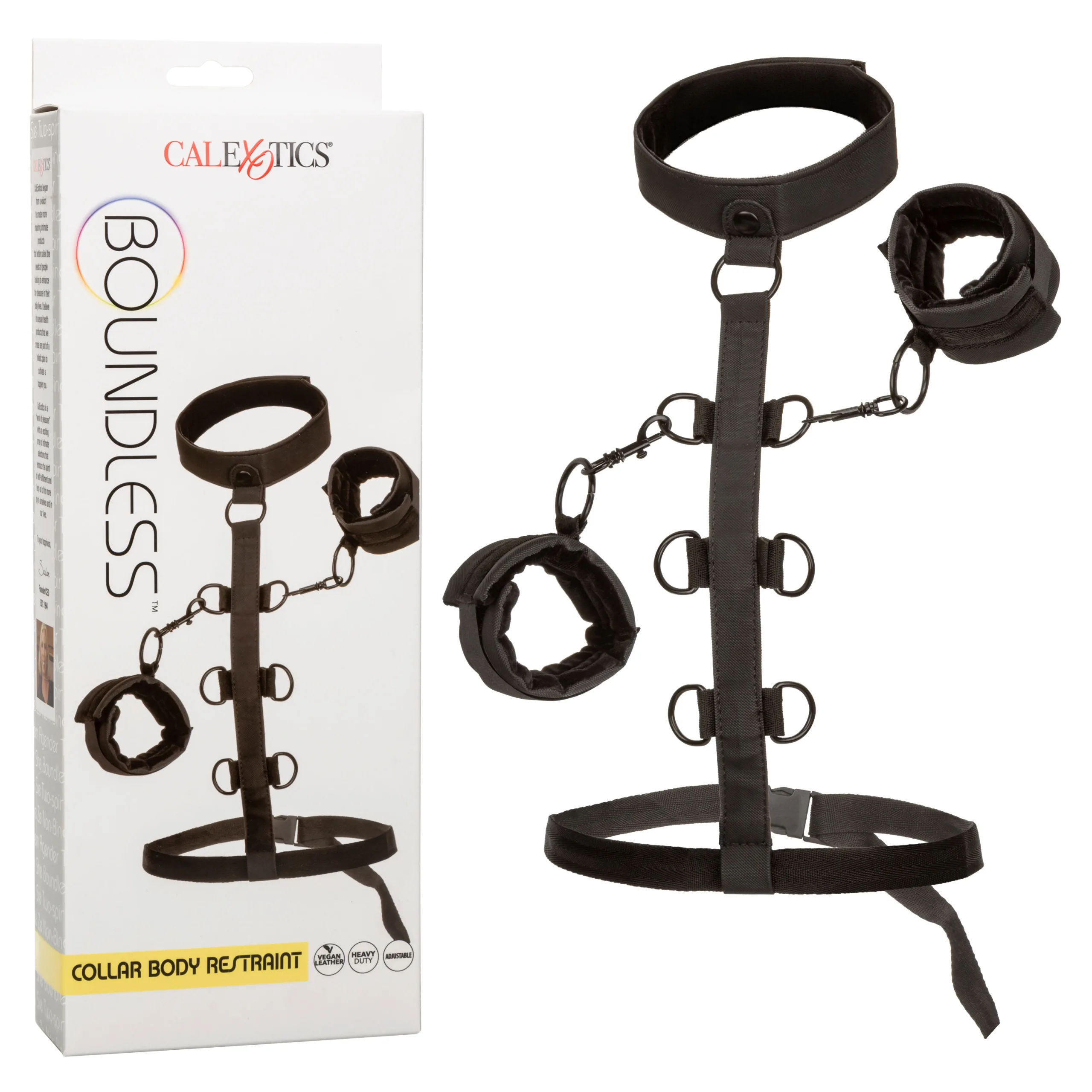 Boundless Collar Body Restraint - Black BDSM & Kink CalExotics