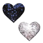 Sequin Medusa Magic Flip Black to Silver I Heart U Nipztix Pasties Robes & Sleepwear Neva Nude