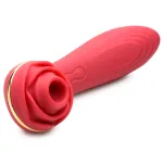 Bloomgasm Passion Petals 10x Suction Rose Vibrator - Red Vibrators XR Brands