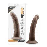Dr. Skin - 7 Inch Cock With Suction Cup - Chocolate Dildos Blush