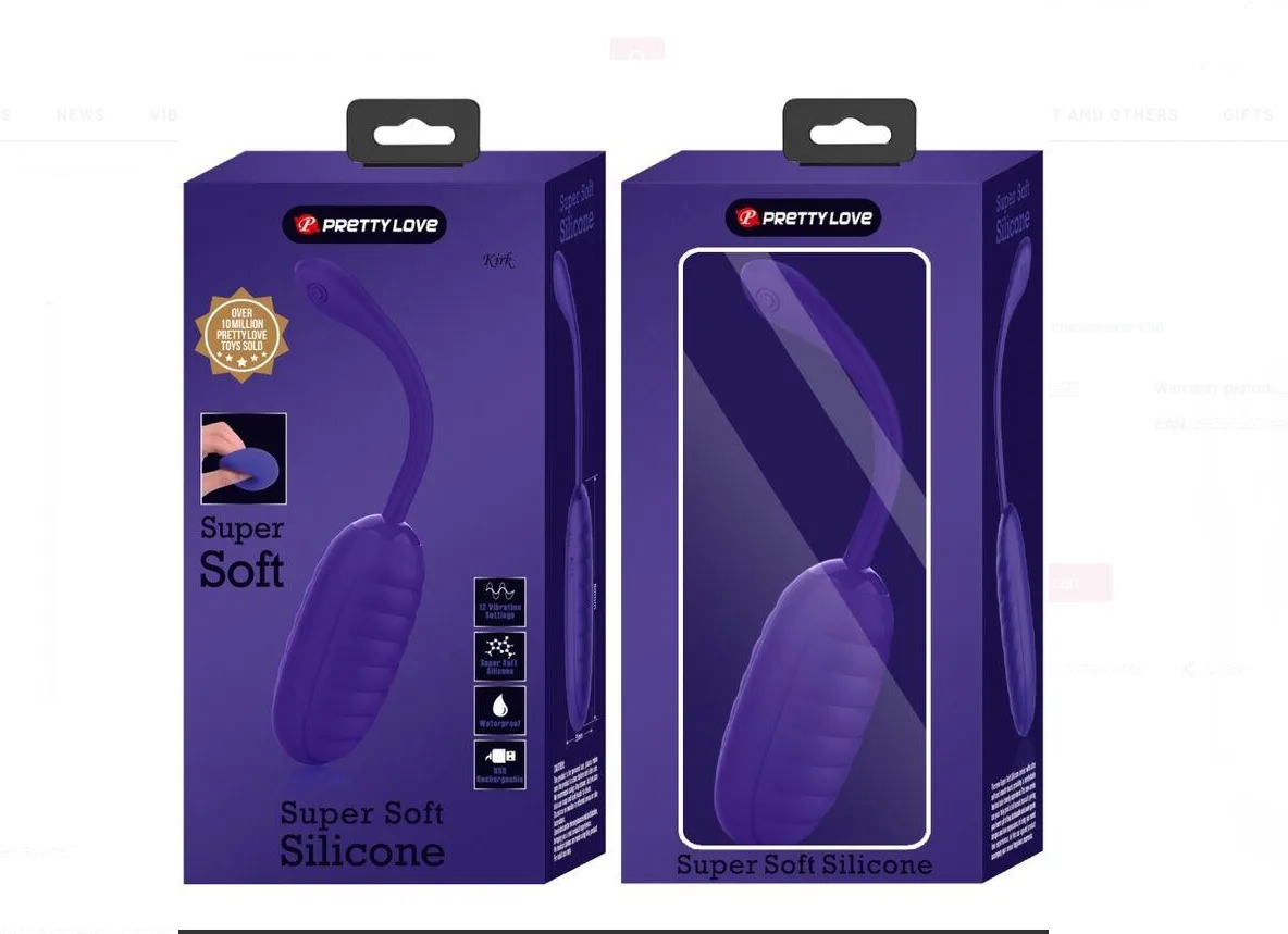 Kirk Rechargeable Vibrating Egg - Purple Vibrators Pretty Love