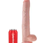 King Cock 14 Inch Cock With Balls - Light Dildos Pipedream