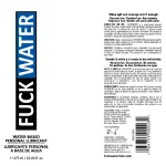 Fuck Water Water-Based Lubricant - 16 Fl. Oz. Lubes & Essentials Fuck Water
