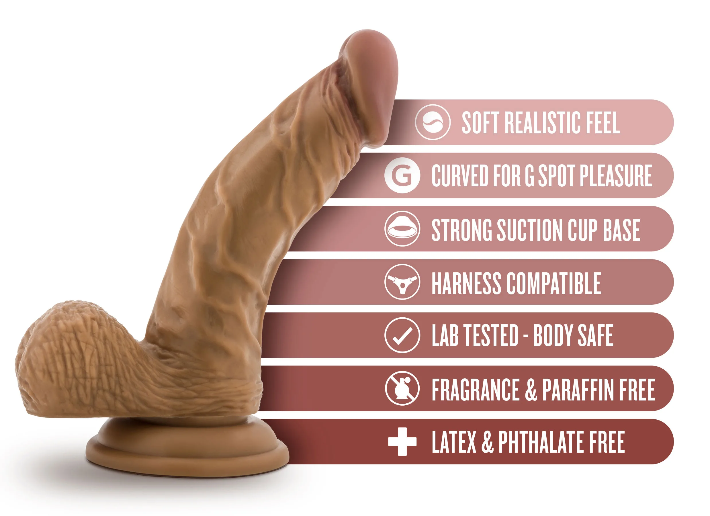 Dr. Skin - Dr. Stephen - 6.5 Inch Dildo With Balls - Tan Dildos Blush