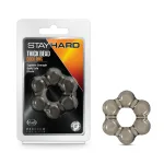 Stay Hard - Thick Bead Cock Ring - Black Cockrings Blush